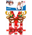 Reindeer  Glasses, Braces, Bow Tie 