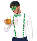St. Patrick'S Day  Glasses, Braces, Bow Tie 
