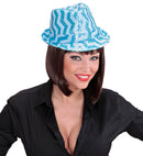 Zig Zag Sequined Fedora 3 Colorsassorted  4 Pink, 4 Purple, 4 Turquoise 