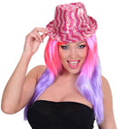 Zig Zag Sequined Fedora 3 Colorsassorted  4 Pink, 4 Purple, 4 Turquoise 