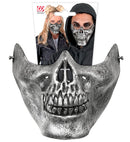 Metallic Skull Chin Mask