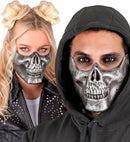 Metallic Skull Chin Mask