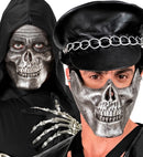 Metallic Skull Chin Mask