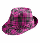 Pink Tartan Fedora