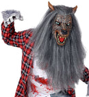 Werewolf Full Head Mask With Fur