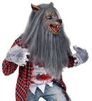 Werewolf Full Head Mask With Fur