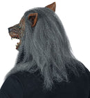 Werewolf Full Head Mask With Fur