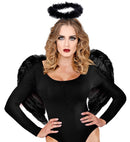 Black Feathered Wings 50X40 Cm