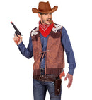 Leatherlook Brown Authentic Western Holster And Belt