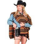 Leatherlook Black Authentic Western Double Holster And Belt
