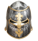 Medieval Knight Helmet With Visor Hard Plastic - Adult Size