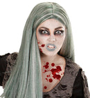 Zombie Make-Up Kit  Liquid Latex 10 Ml, Blood 10 Ml, Black & Grey Pencil 4,8 Ml, Tricolor Makeup 4,5 Ml In Tray, Applicator, 2 Sponges 