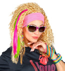 80'S Girl  2 Neon Hair Extensions, Earring, Gloves & Glasses 