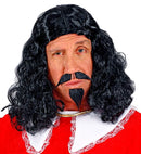Musketeer Wig, Moustache And Goatee In Box