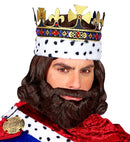 Medieval King Wig & Beard In Box