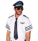 Pilot Set  Hat, Glasses, Epauletten, Aviator Pin 