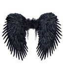 Black Feathered Wings 80X60 Cm