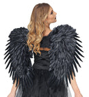 Black Feathered Wings 80X60 Cm