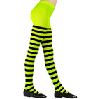 Green/Black Striped Pantyhose 70 Den