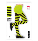 Green/Black Striped Pantyhose 70 Den