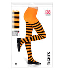 Orange/Black Striped Pantyhose 70 Den