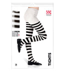 White/Black Striped Pantyhose 70Den