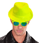 Neon Yellow Sequin Fedora