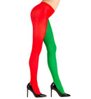 Red/Green Bicolor Pantyhose 40 Den