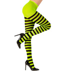 Green/Black Striped Pantyhose 70 Den