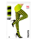 Green/Black Striped Pantyhose 70 Den