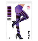 Purple/Black Striped Pantyhose 70 Den