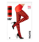 Red/Black Striped Pantyhose 70 Den