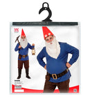 Blue Gnome  Coat, Pants, Belt With Purse, Boot Covers, Hat, Eyebrows And Beard 