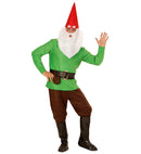 Green Gnome  Coat, Pants, Belt With Purse, Boot Covers, Hat, Eyebrows And Beard 