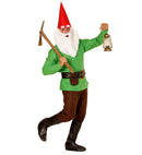 Green Gnome  Coat, Pants, Belt With Purse, Boot Covers, Hat, Eyebrows And Beard 
