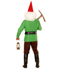 Green Gnome  Coat, Pants, Belt With Purse, Boot Covers, Hat, Eyebrows And Beard 