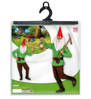 Green Gnome  Coat, Pants, Belt With Purse, Boot Covers, Hat, Eyebrows And Beard 
