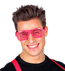 Neon Pink Shutter Glasses