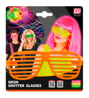 Neon Orange Shutter Glasses