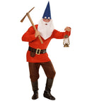 Red Gnome  Coat, Pants, Belt With Purse, Boot Covers, Hat, Eyebrows And Beard 