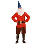 Red Gnome  Coat, Pants, Belt With Purse, Boot Covers, Hat, Eyebrows And Beard 
