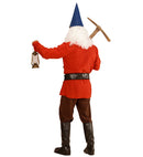 Red Gnome  Coat, Pants, Belt With Purse, Boot Covers, Hat, Eyebrows And Beard 