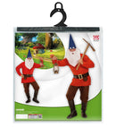 Red Gnome  Coat, Pants, Belt With Purse, Boot Covers, Hat, Eyebrows And Beard 