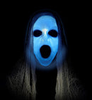 Sound Sensor Activated Sinister Reaper With Light-Up Head & Hands, Thunder Sounds And Eerie Laughter 153 Cm 