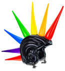 Inflatable Multicolor Spikes Helmet 90 Cm