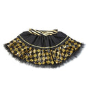 Black/Gold Chequered Sequin Tutu