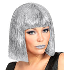 Silver Glitzy Vegas Wig In Box