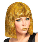 Gold Glitzy Vegas Wig In Box