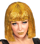 Gold Glitzy Vegas Wig In Box