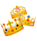 Set Of 6 Paintable Paper Crowns 3 Styles Ass.